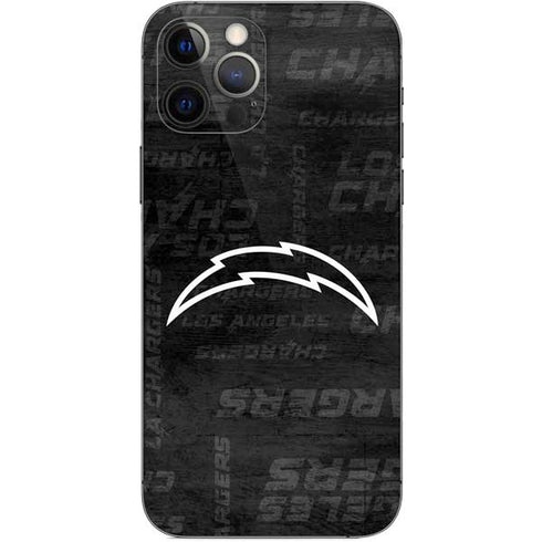 NFL Los Angeles Chargers Black & White iPhone 12 Pro Skin